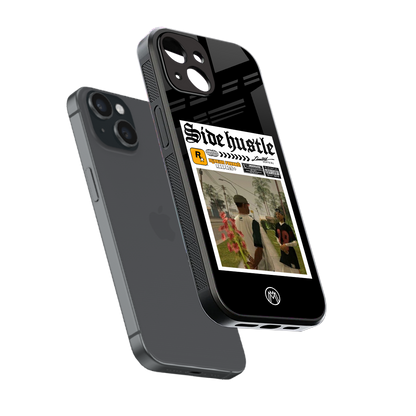 side hustle back phone cover | glass case for iphone 13 mini