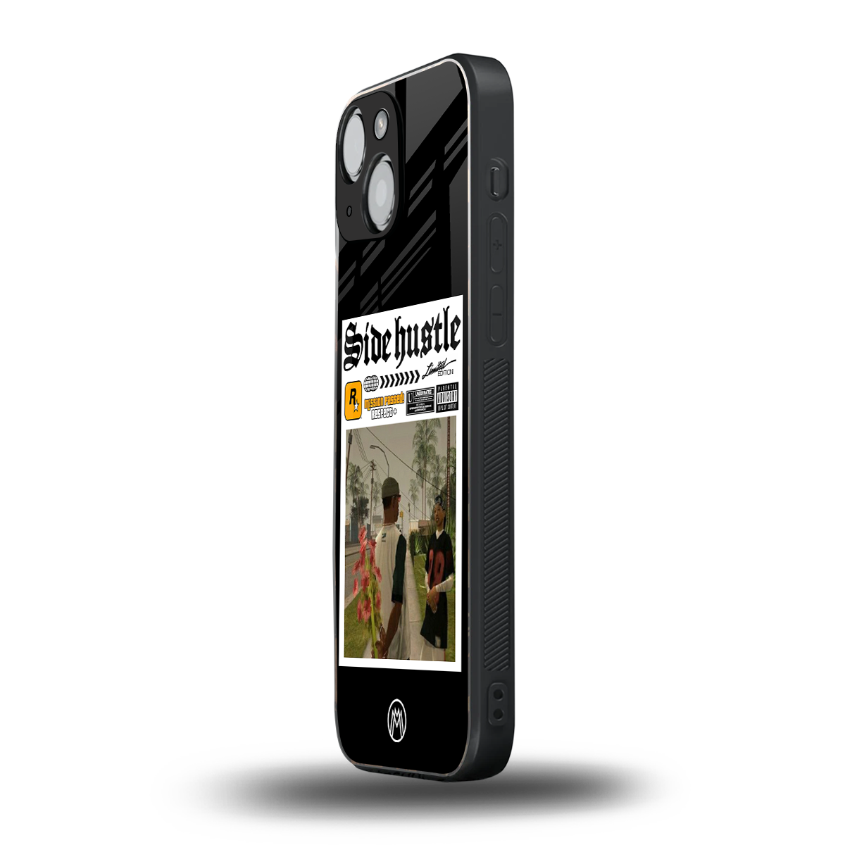 side hustle back phone cover | glass case for iphone 13 mini