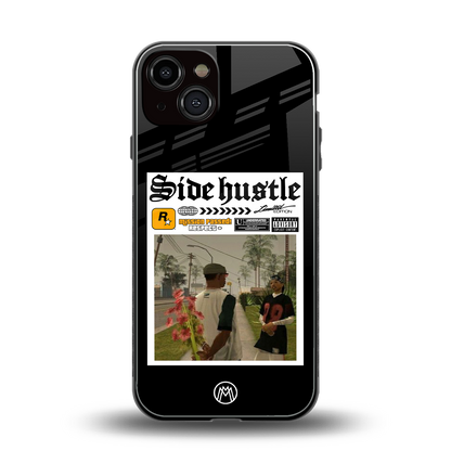 side hustle back phone cover | glass case for iphone 13