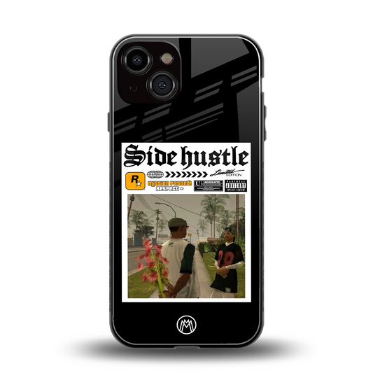 side hustle back phone cover | glass case for iphone 13