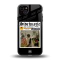 side hustle back phone cover | glass case for iphone 14 plus