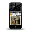 side hustle back phone cover | glass case for iphone 16 plus