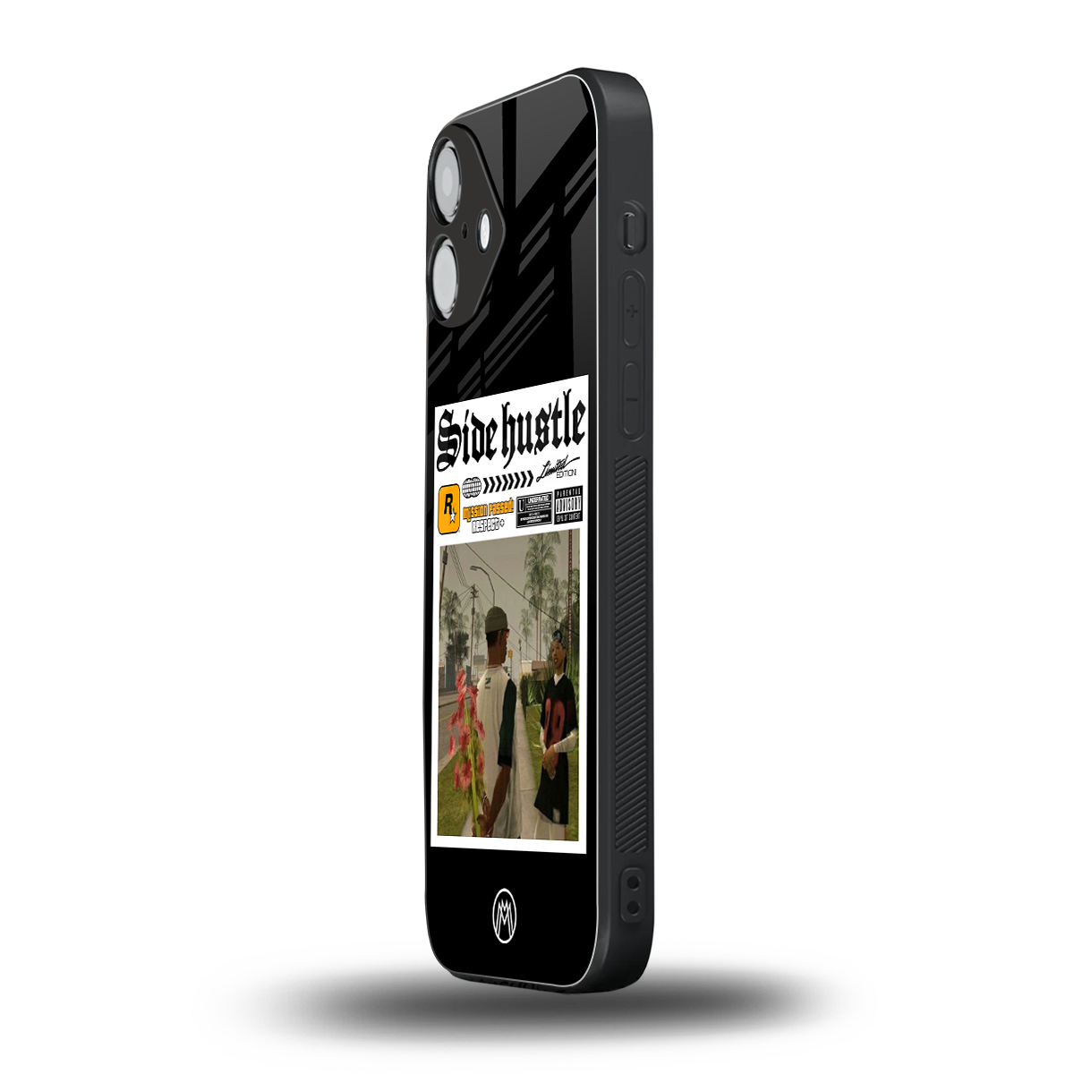side hustle back phone cover | glass case for iphone 16 plus