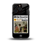 side hustle back phone cover | glass case for iphone 16 pro