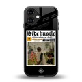side hustle back phone cover | glass case for iphone 16