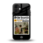 side hustle back phone cover | glass case for iphone 16