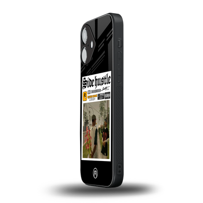 side hustle back phone cover | glass case for iphone 16