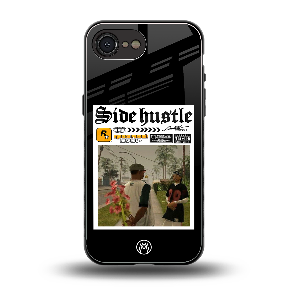 side hustle back phone cover | glass case for iphone 16e