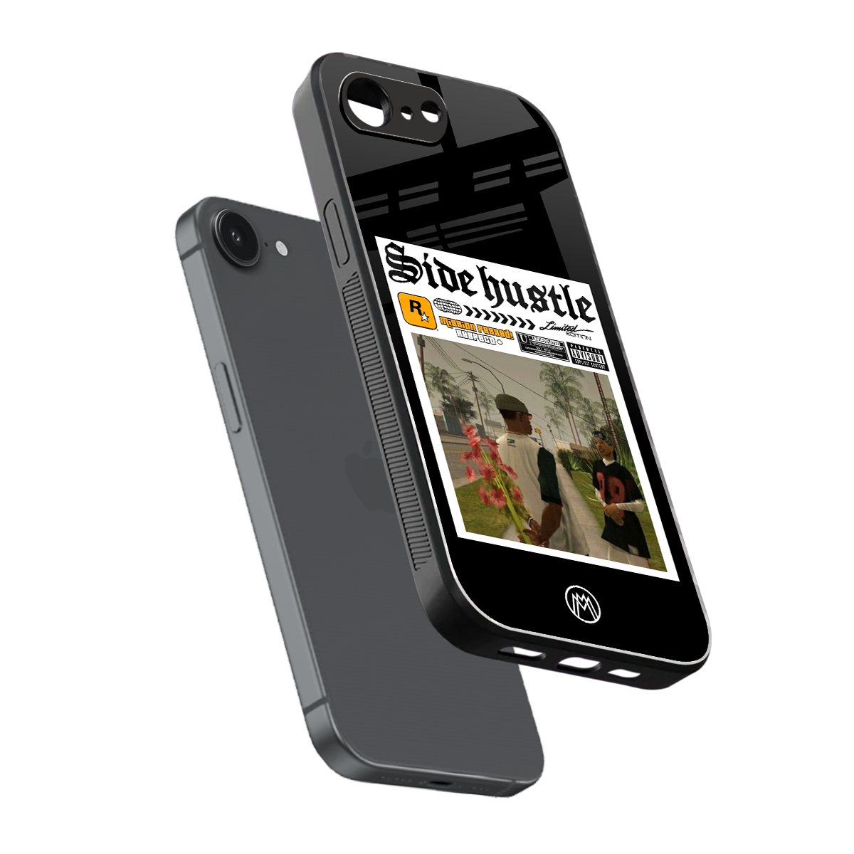 side hustle back phone cover | glass case for iphone 16e