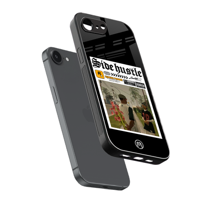 side hustle back phone cover | glass case for iphone 16e