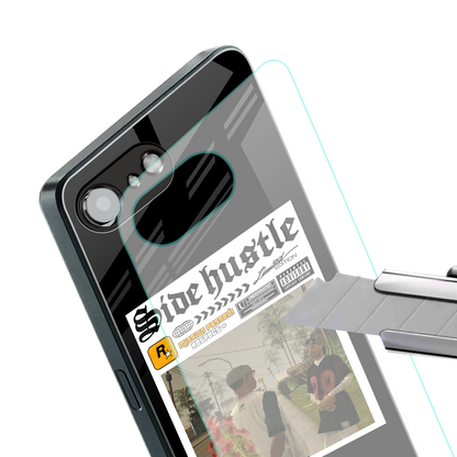 side hustle back phone cover | glass case for iphone 16e