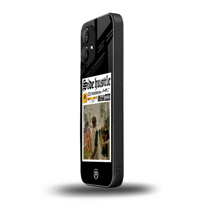 side hustle back phone cover | glass case for nothing phone 1