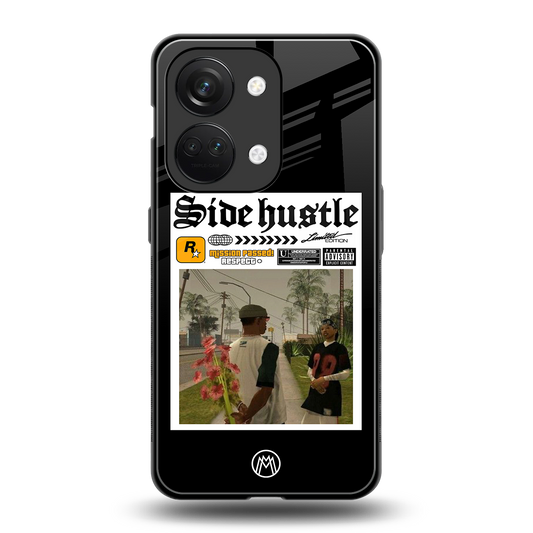 side hustle back phone cover | glass case for oneplus nord 3