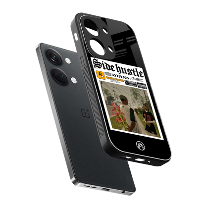 side hustle back phone cover | glass case for oneplus nord 3