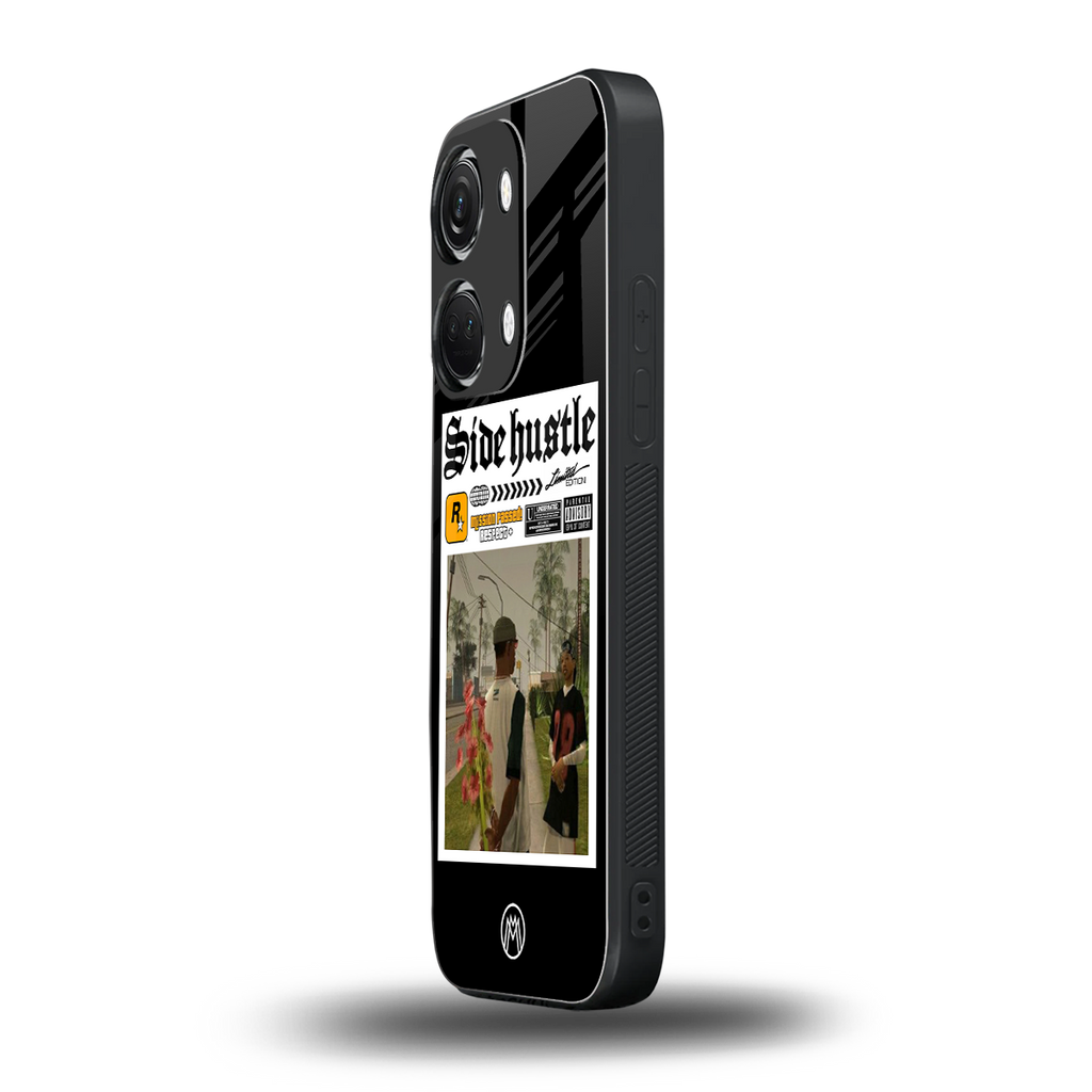 side hustle back phone cover | glass case for oneplus nord 3