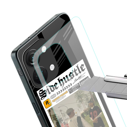 side hustle back phone cover | glass case for oneplus nord 3