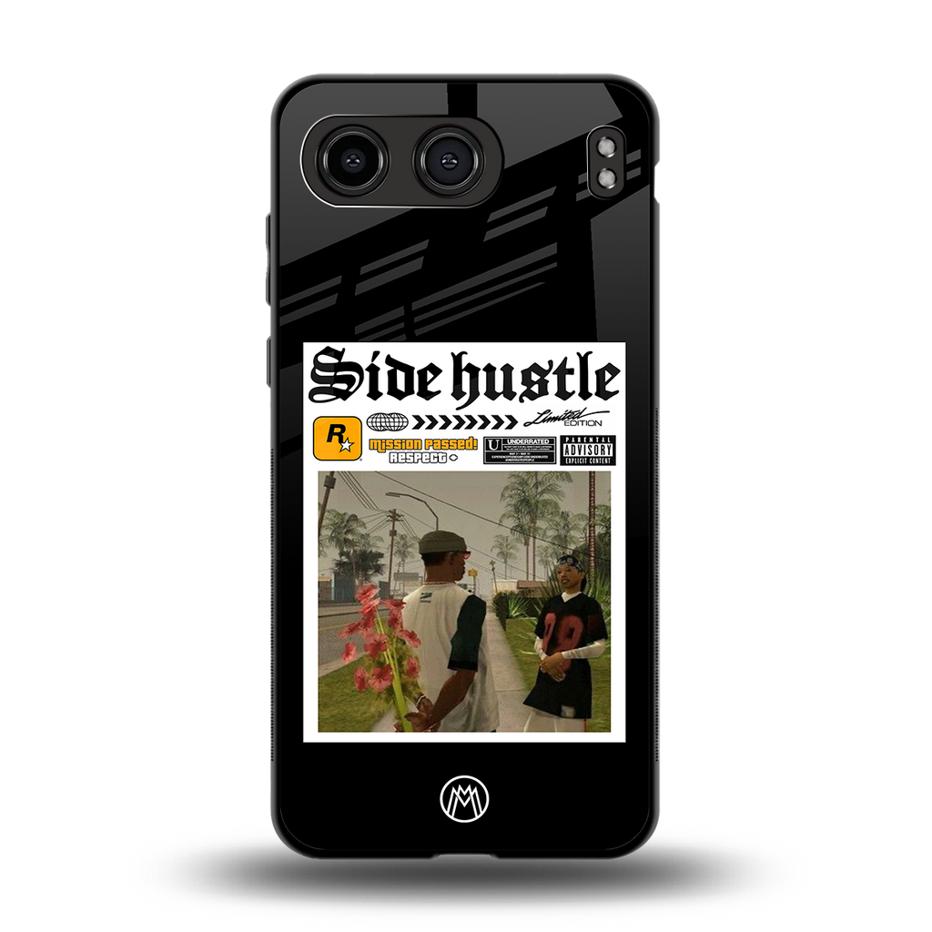 side hustle back phone cover | glass case for oneplus nord 4