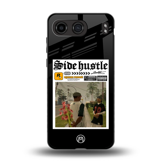 side hustle back phone cover | glass case for oneplus nord 4