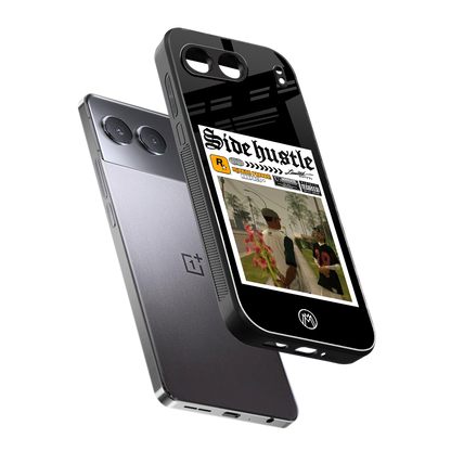 side hustle back phone cover | glass case for oneplus nord 4