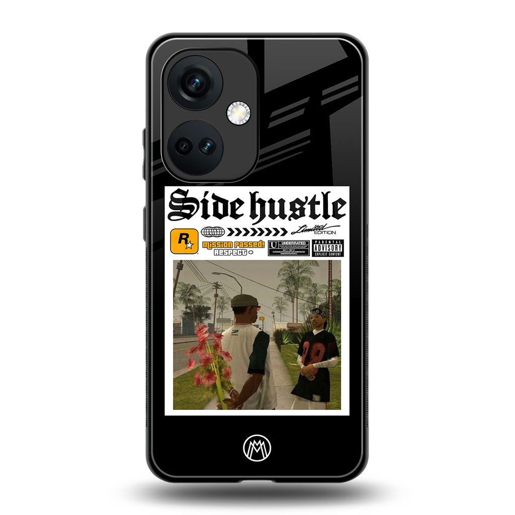 side hustle back phone cover | glass case for oneplus nord ce 3