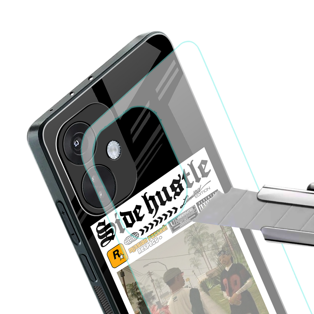 side hustle back phone cover | glass case for oneplus nord ce 3