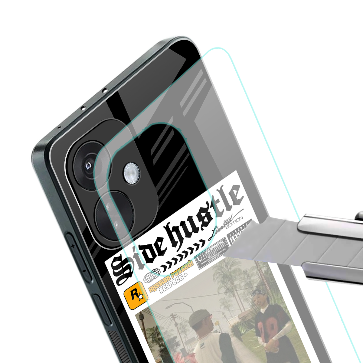 side hustle back phone cover | glass case for oneplus nord ce 3