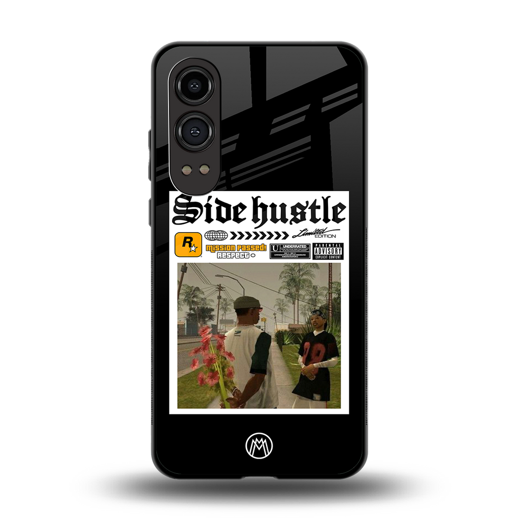 side hustle back phone cover | glass case for oneplus nord ce 4 lite