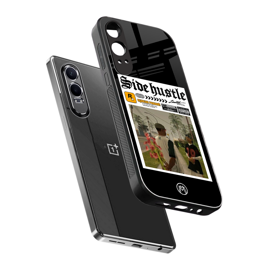 side hustle back phone cover | glass case for oneplus nord ce 4 lite