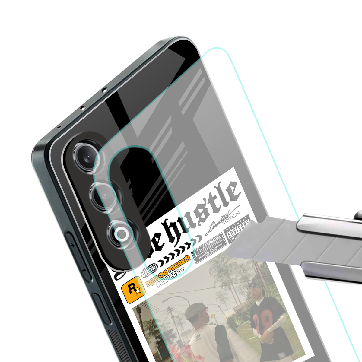 side hustle back phone cover | glass case for oneplus nord ce 4