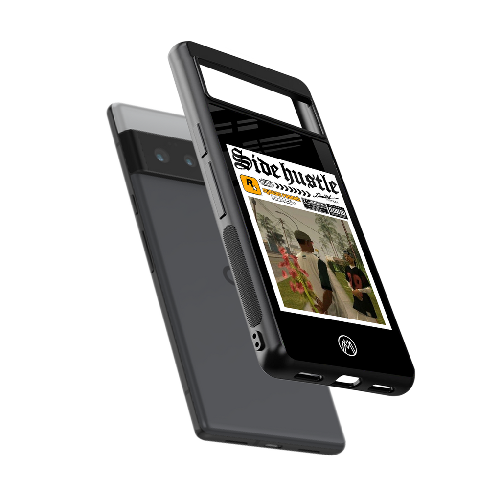 side hustle back phone cover | glass case for google pixel 6 pro