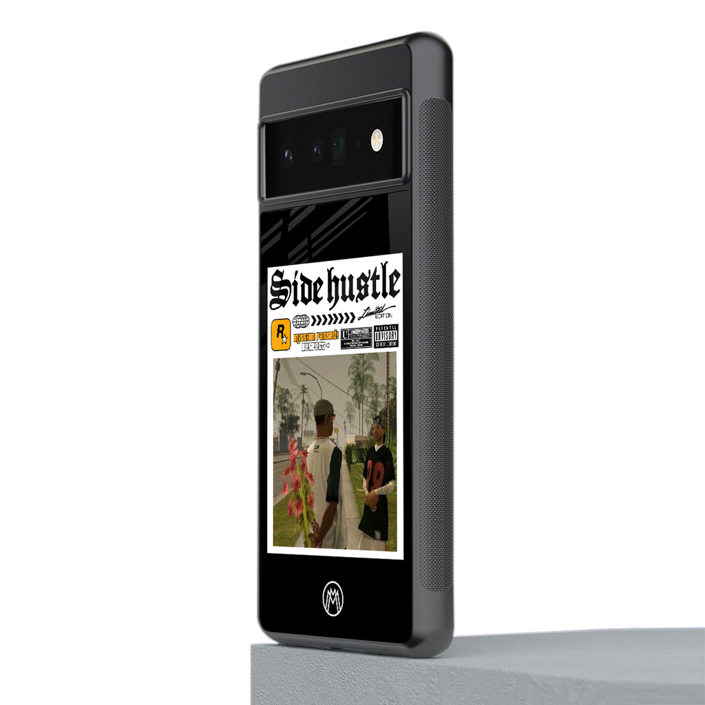 side hustle back phone cover | glass case for google pixel 6 pro