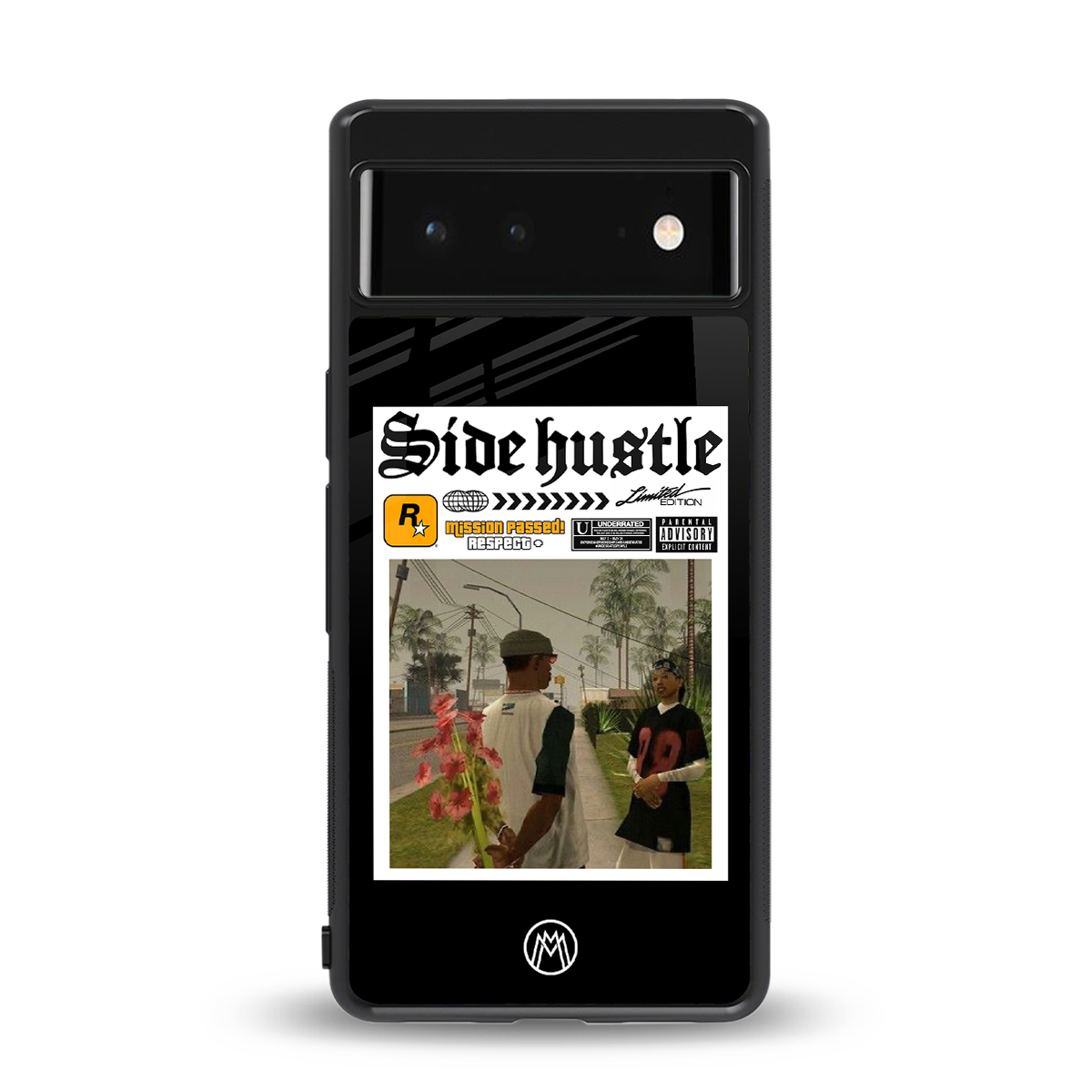 side hustle back phone cover | glass case for google pixel 6