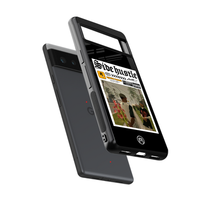 side hustle back phone cover | glass case for Google Pixel 6A
