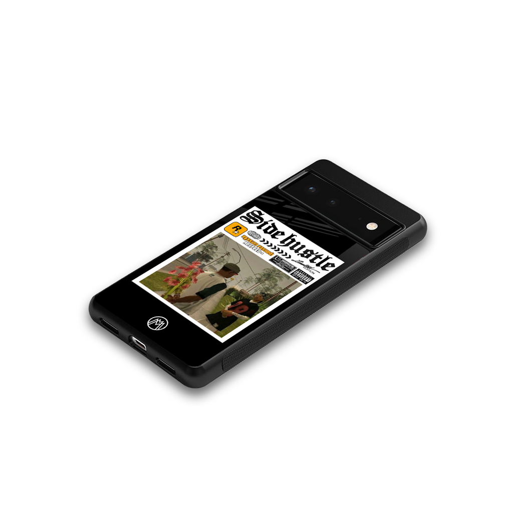 side hustle back phone cover | glass case for google pixel 6