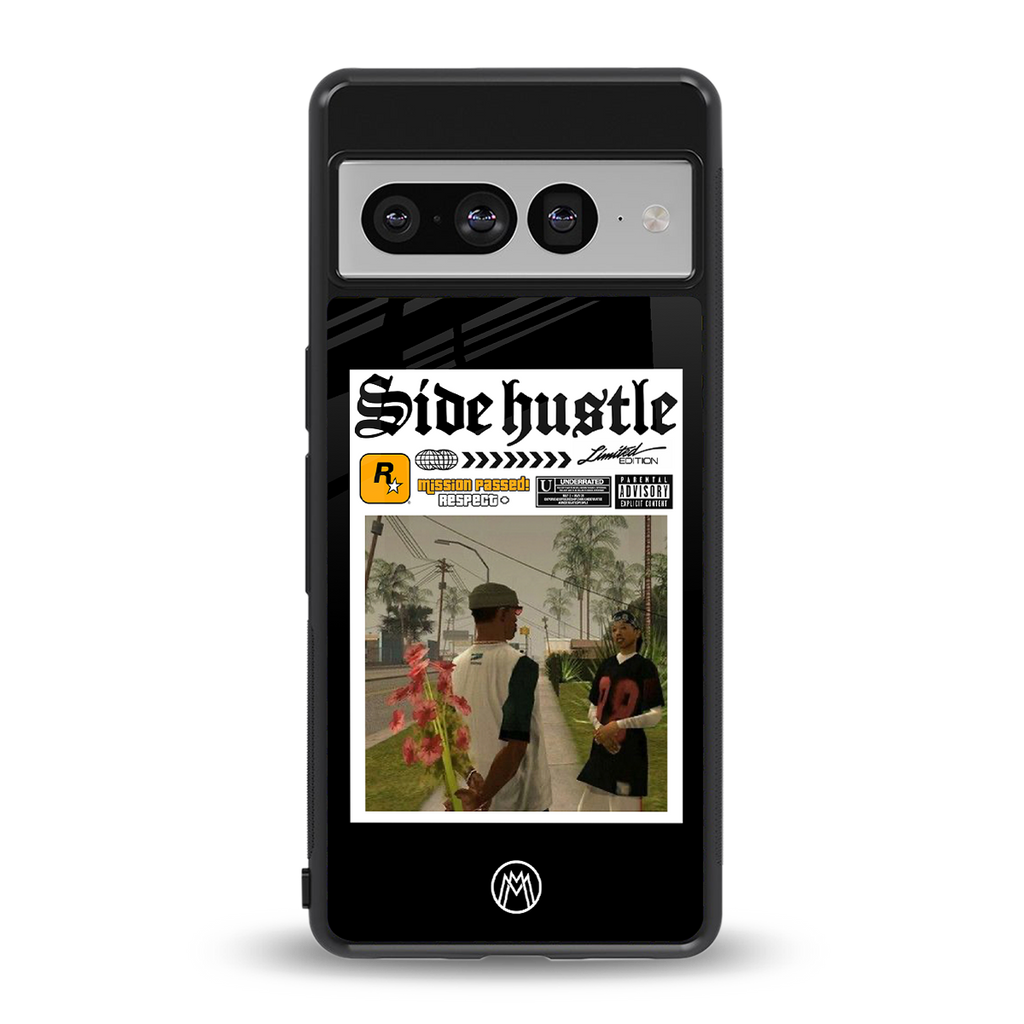 side hustle back phone cover | glass case for google pixel 7 pro