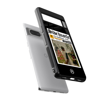 side hustle back phone cover | glass case for google pixel 7 pro
