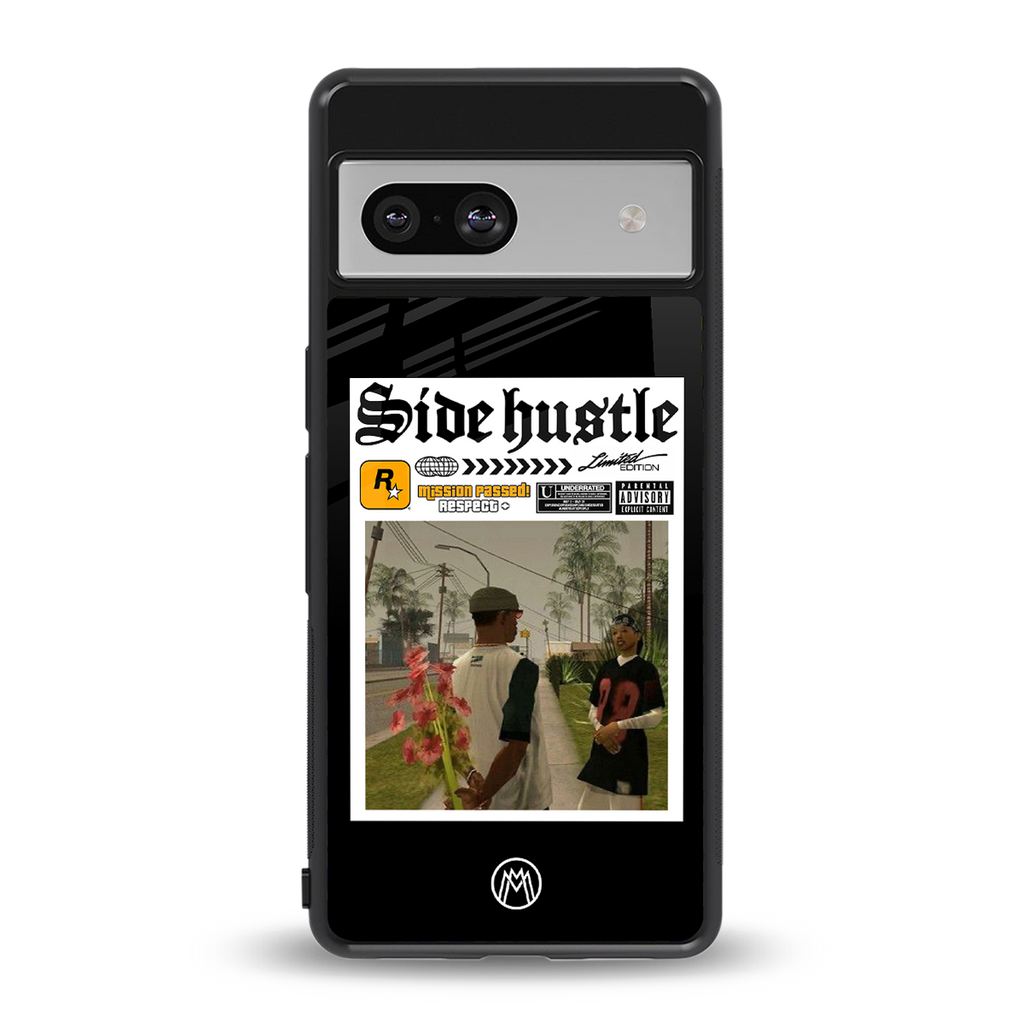 side hustle back phone cover | glass case for Google Pixel 7