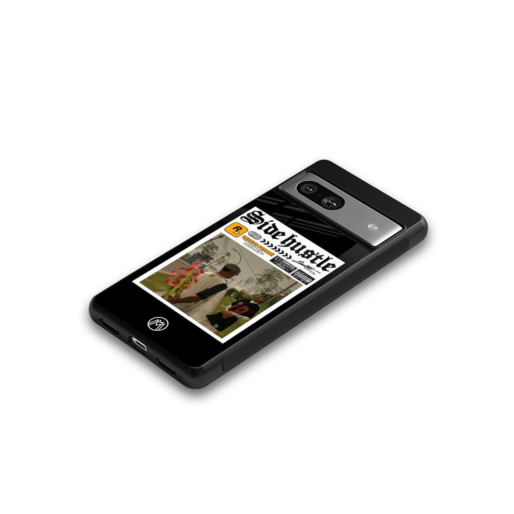 side hustle back phone cover | glass case for Google Pixel 7