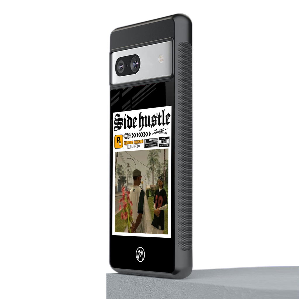 side hustle back phone cover | glass case for Google Pixel 7