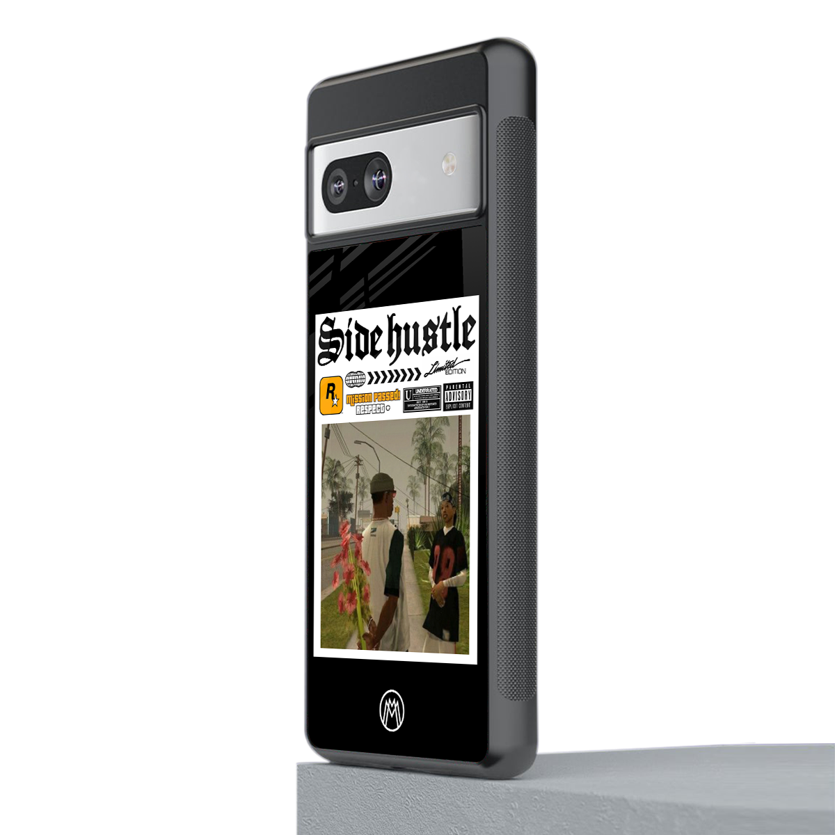 side hustle back phone cover | glass case for Google Pixel 7A