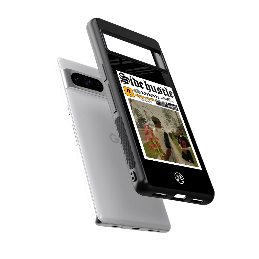 side hustle back phone cover | glass case for google pixel 8 pro