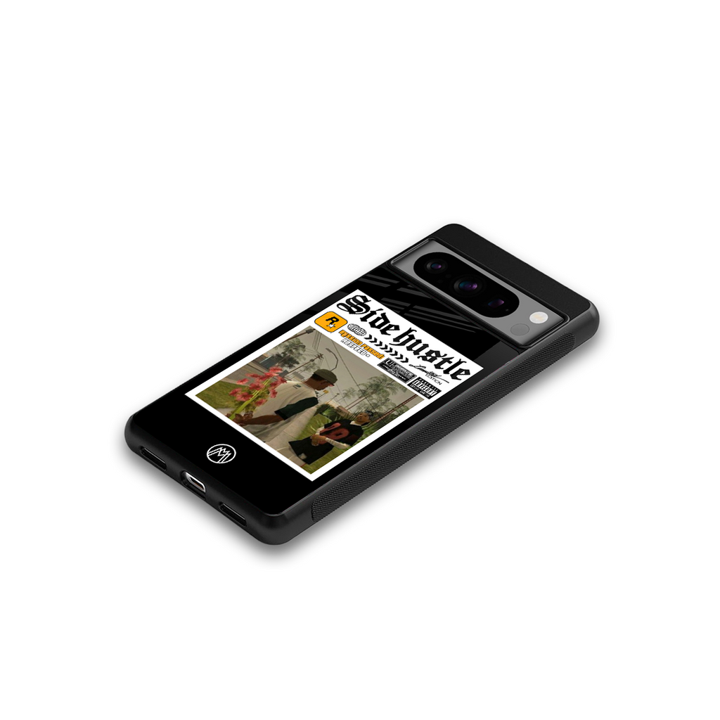 side hustle back phone cover | glass case for google pixel 8 pro