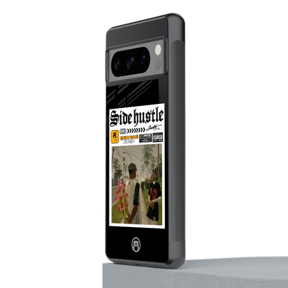 side hustle back phone cover | glass case for google pixel 8 pro