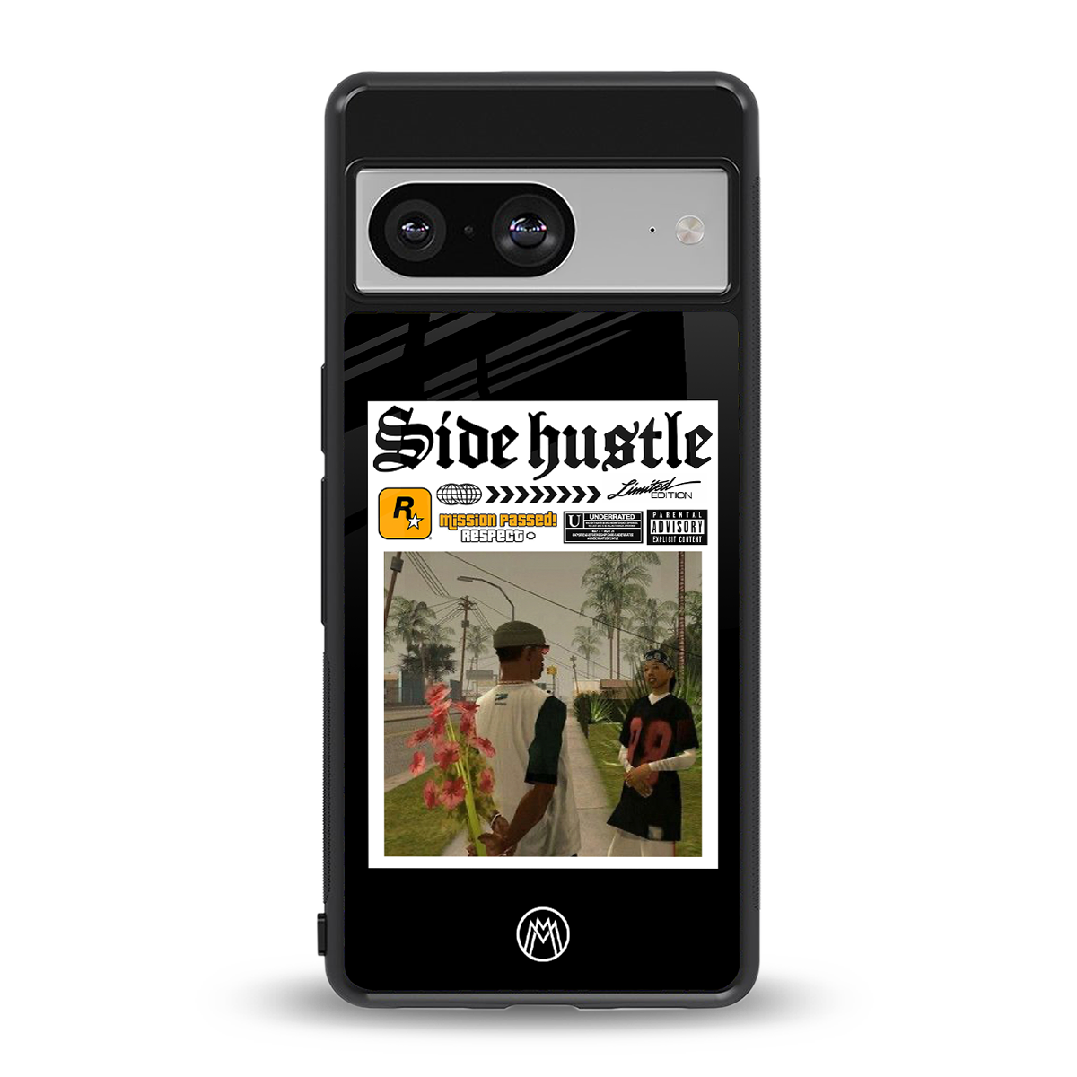 side hustle back phone cover | glass case for Google Pixel 8