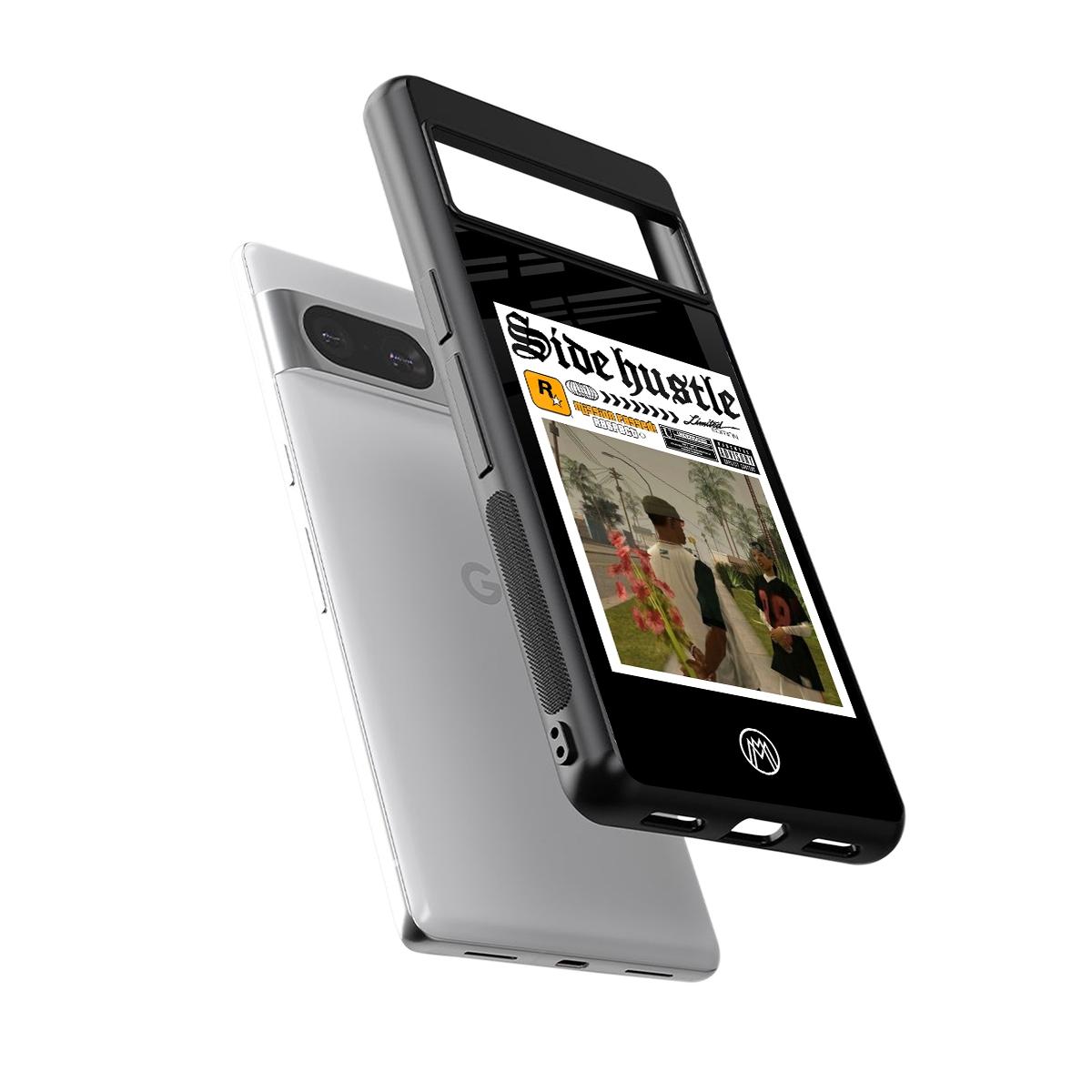 side hustle back phone cover | glass case for Google Pixel 8