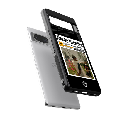 side hustle back phone cover | glass case for Google Pixel 8