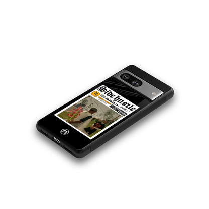side hustle back phone cover | glass case for Google Pixel 8