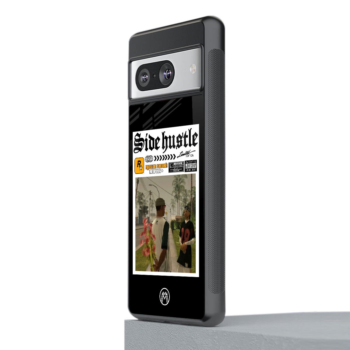 side hustle back phone cover | glass case for Google Pixel 8