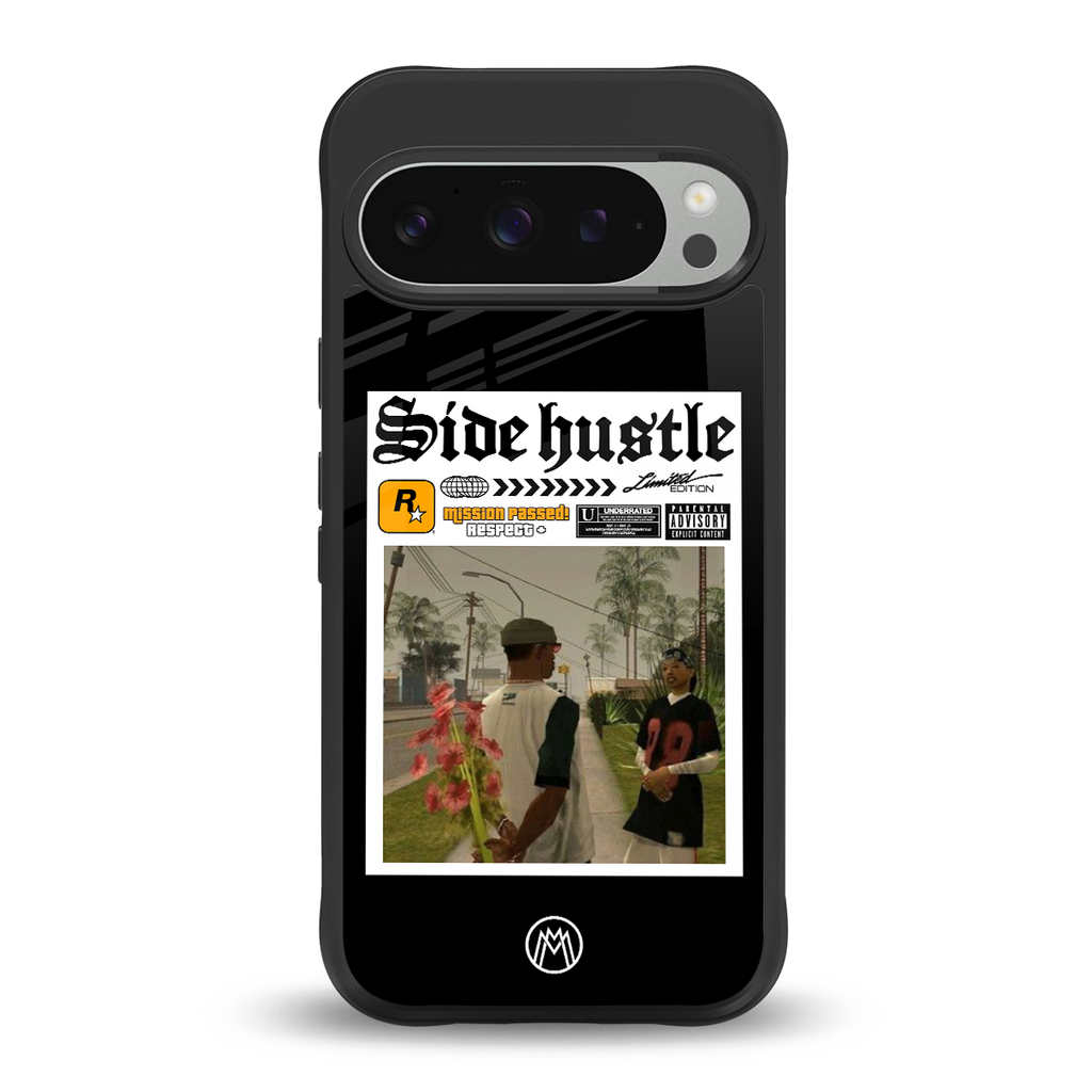 side hustle back phone cover | glass case for google pixel 9 pro