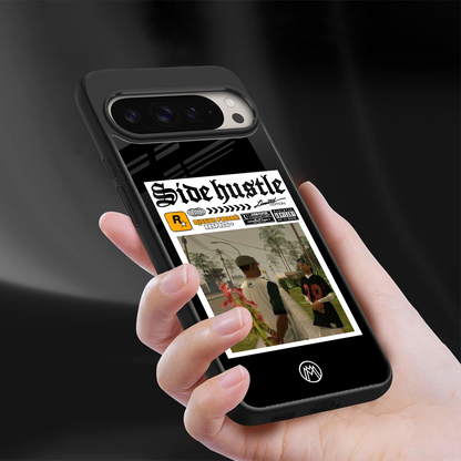 side hustle back phone cover | glass case for google pixel 9 pro xl